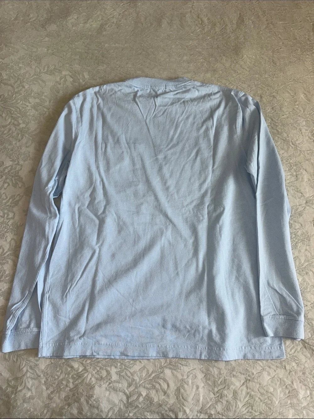 J. Crew Men's Long Sleeve Pocket Tee - Light Blue